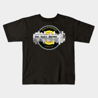 Baltimore Vintage News Skyline Kids T-Shirt